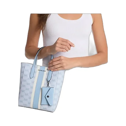 Vincent Small Logo Jacquard Tote Bag With Card Case