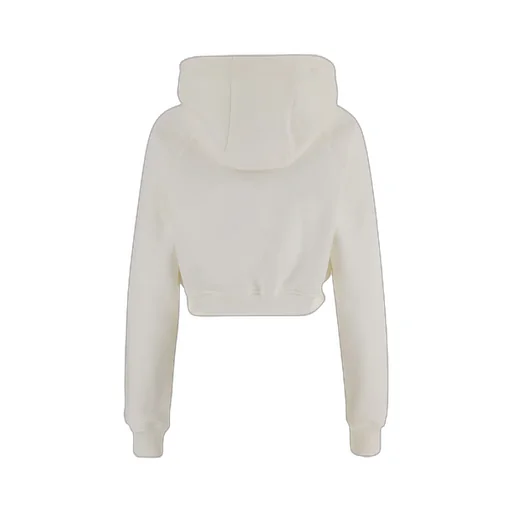 Casablanca Butterfly Print Cropped Sweater