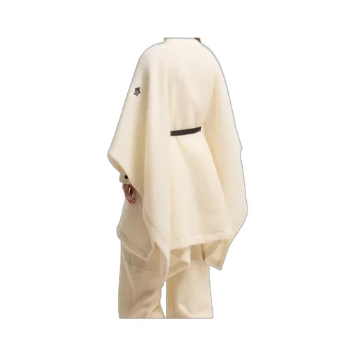 Mohair, Alpaca & Wool Blend Belted Cape