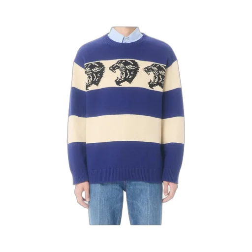 Valentino Panther Patterned Knit Jumper