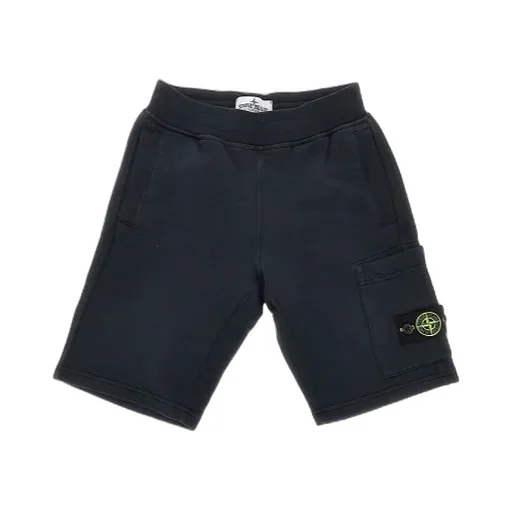 Stone Island Junior Logo Patch Shorts
