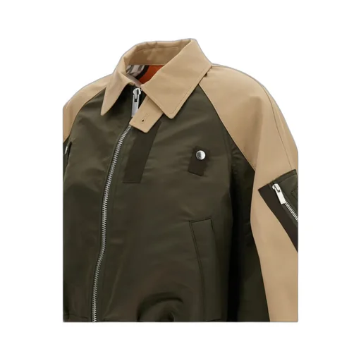 Sacai Chino Panelled Bomber Jacket