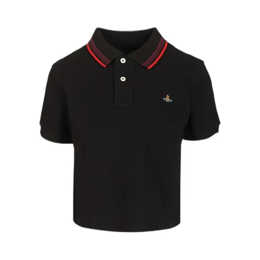 Vivienne Westwood Logo Embroidered Short Sleeve Polo Shirt