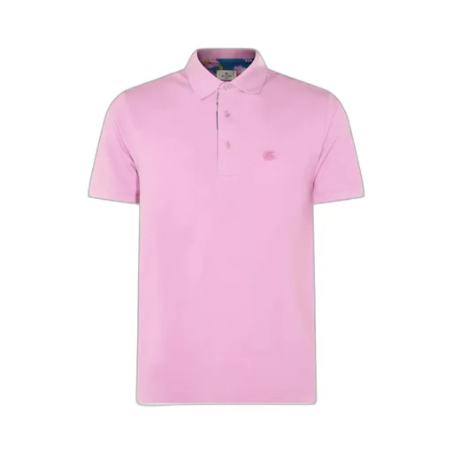 Etro Logo Embroidered Short-Sleeved Polo Shirt