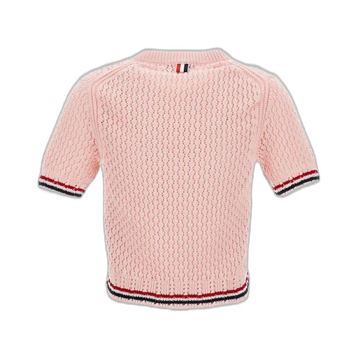 Thom Browne Hector Pointelle Knitted T-Shirt