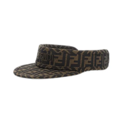 Fendi Kids Ff Jacquard Logo Embroidered Visor