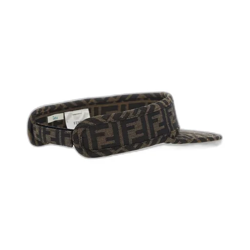 Fendi Kids Ff Jacquard Logo Embroidered Visor