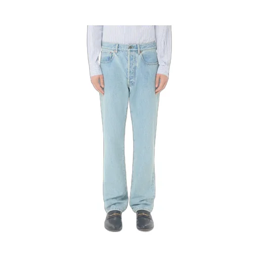 Valentino	Logo Patch Straight Leg Jeans