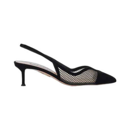 Aquazzura Gia Mesh Sling Pumps