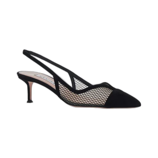 Aquazzura Gia Mesh Sling Pumps