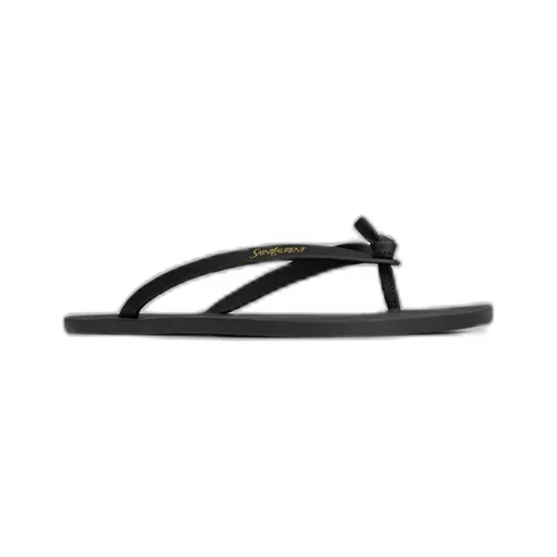 Saint Laurent Logo Lettering Thong Sandals