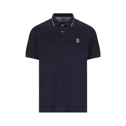 Brunello Cucinelli Logo Embroidered Short-Sleeved Polo Shirt