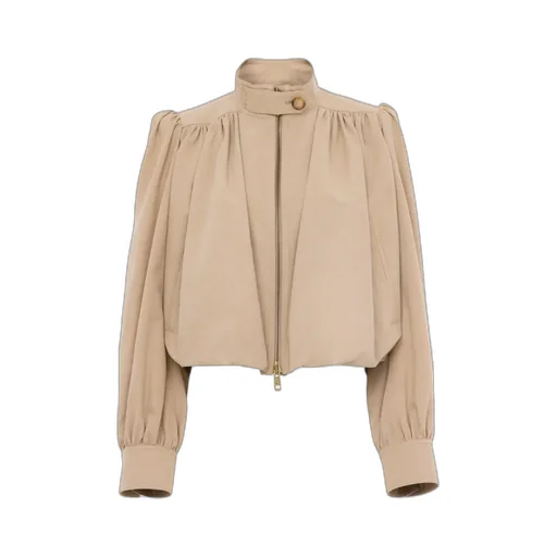 Gathered-Detail Jacket