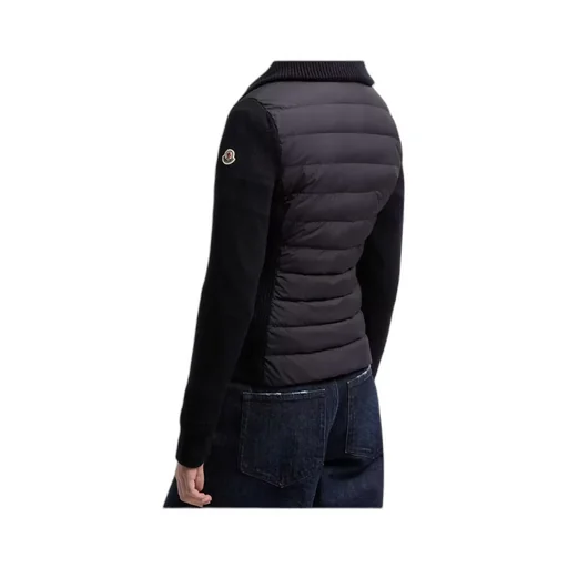 Moncler Quilted Panel Zip Cardigan