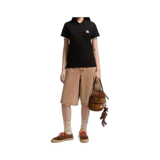 Moncler Logo Patch Short-Sleeved Polo Shirt