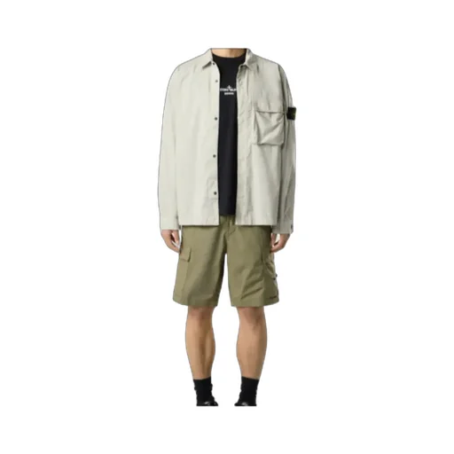 Comfort-Fit Overshirt With Snap Fastening