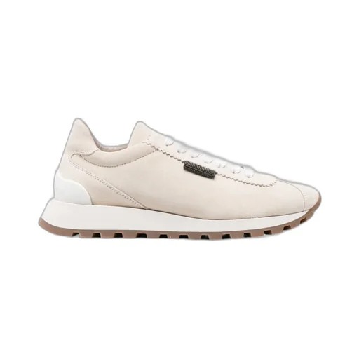 Brunello Cucinelli Round-Toe Lace-Up Trainers