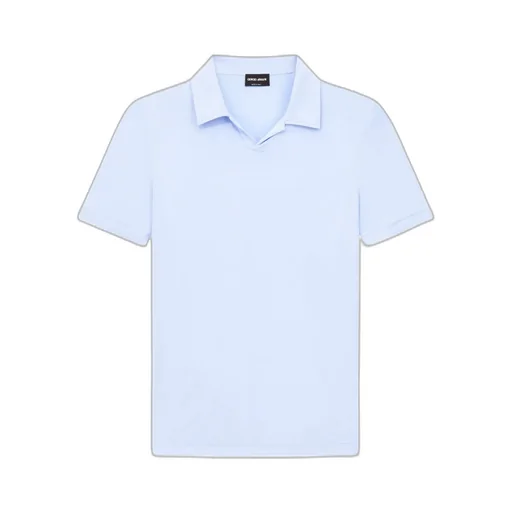 Giorgio Armani Stretch Short-Sleeved Jersey Polo Shirt