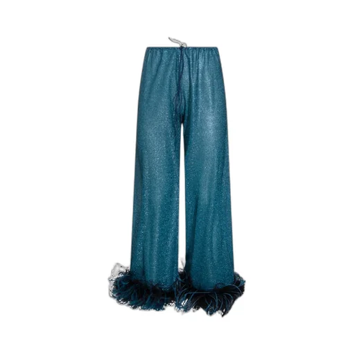 OsÉRee Lurex Thread Trousers