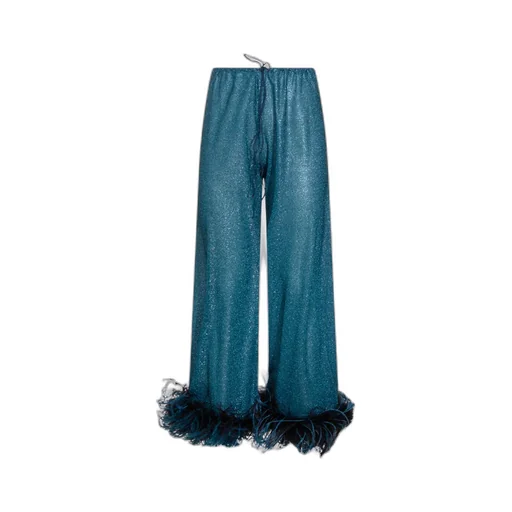 OsÉRee Lurex Thread Trousers