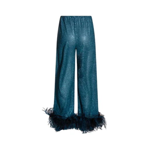 OsÉRee Lurex Thread Trousers