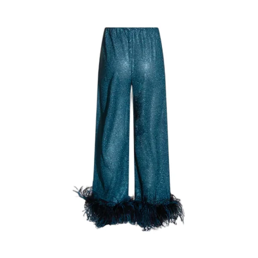 OsÉRee Lurex Thread Trousers