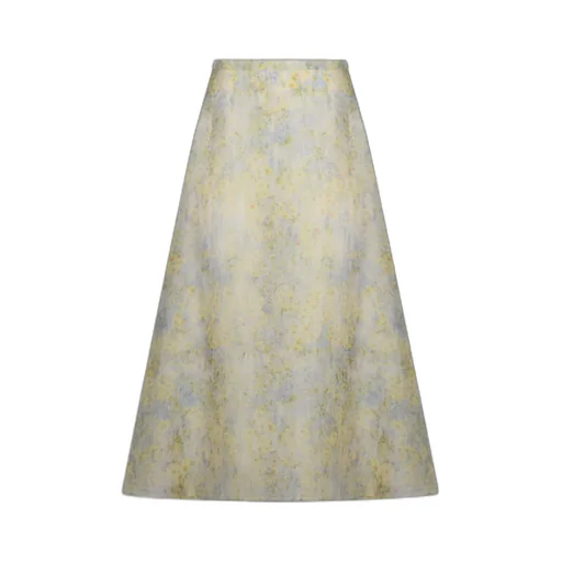 Alberta Ferretti Tie-Dyed Midi Skirt