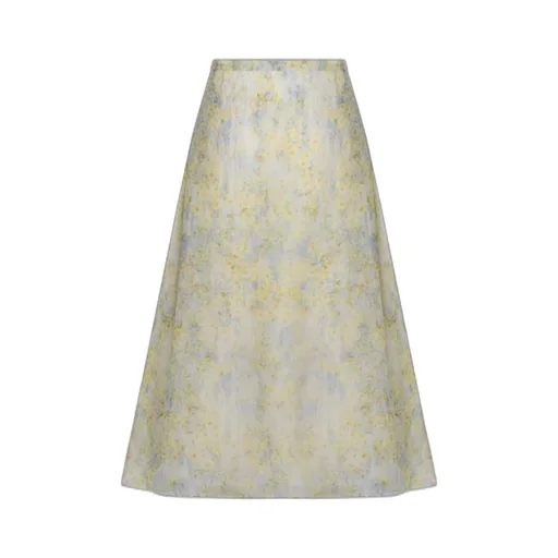 Alberta Ferretti Tie-Dyed Midi Skirt