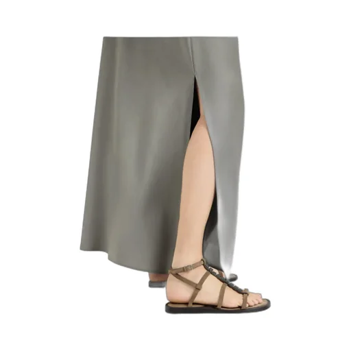 Brunello Cucinelli Slit Detailed Maxi Skirt