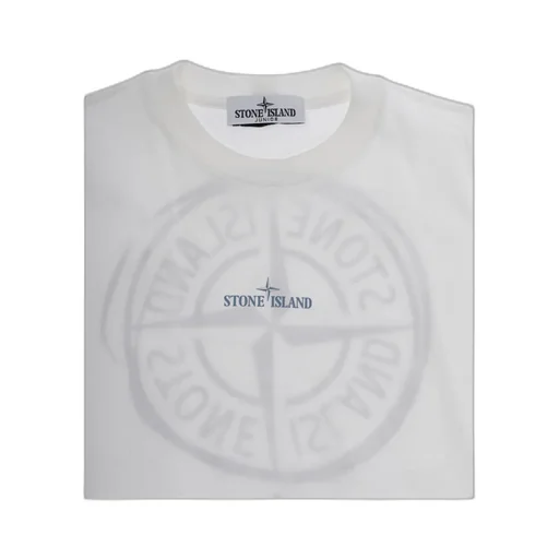 Stone Island Junior Logo Printed Crewneck T-Shirt
