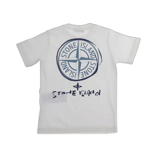 Stone Island Junior Logo Printed Crewneck T-Shirt