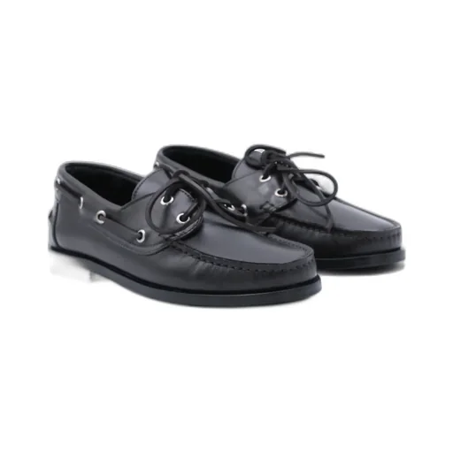 Aeyde Harris Round Toe Lace-Up Shoes
