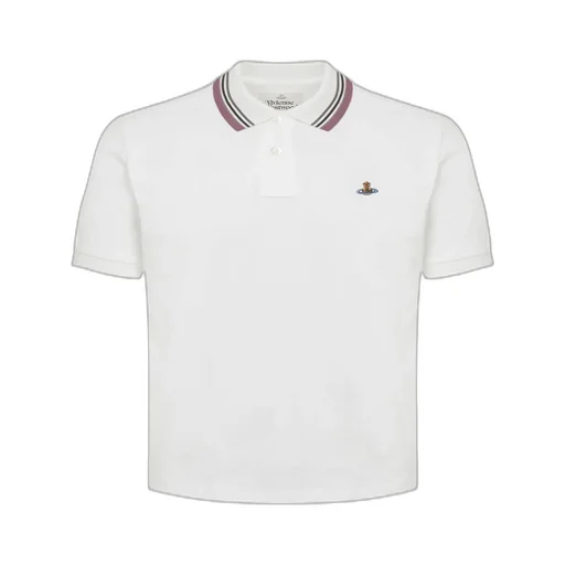 Vivienne Westwood Logo Embroidered Short Sleeve Polo Shirt