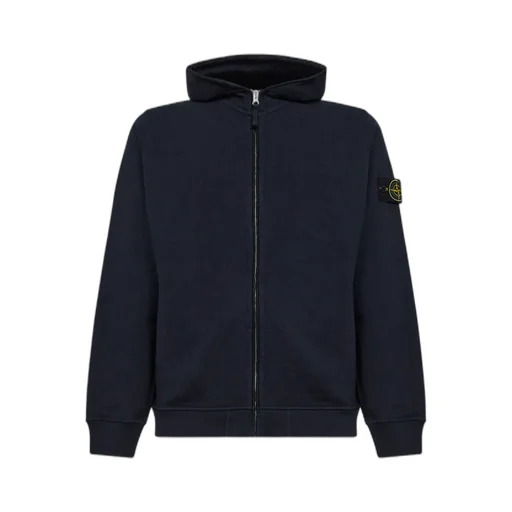 Stone Island Logo Patch Zip-Up Jacket