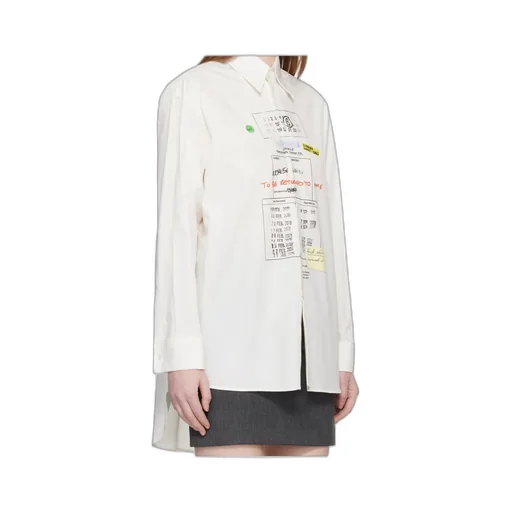 Mm6 Maison Margiela Graphic Print Buttoned Shirt