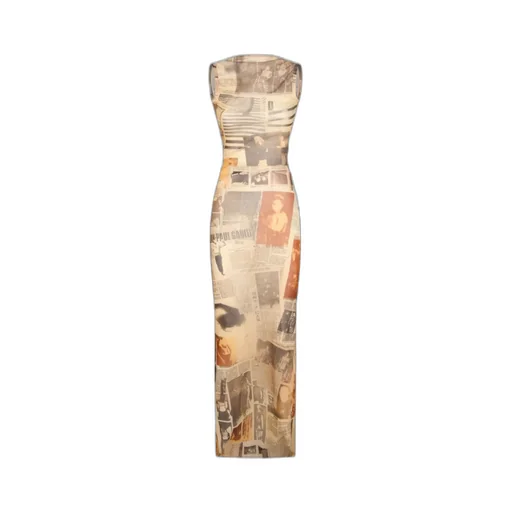 Sleeveless Printed Dress