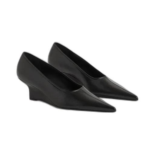 55Mm Pointed-Toe Leather Pumps