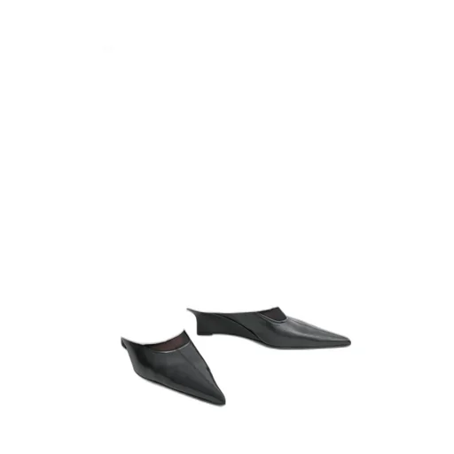 55Mm Pointed-Toe Leather Pumps