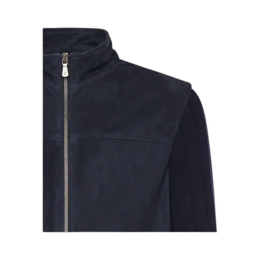 Eleventy Panelled Zip-Up Jacket