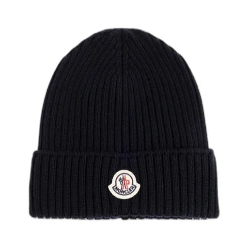 Moncler Enfant Logo Patch Beanie