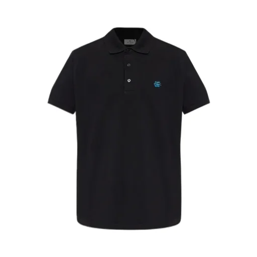 Etro Logo-Embroidered Short-Sleeved Polo Shirt