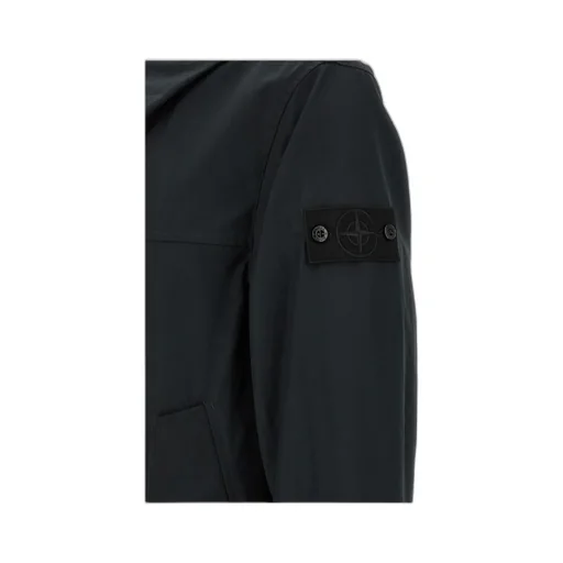 Stone Island Logo Patch Zip-Up Jacket