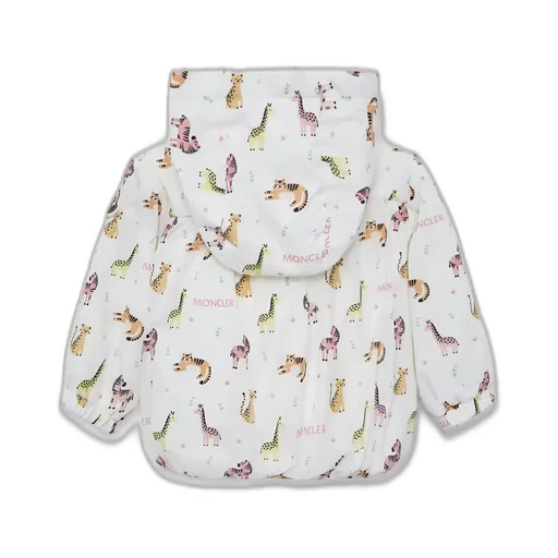 Guniz Animal Print Hooded Rain Jacket