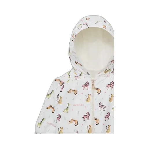Guniz Animal Print Hooded Rain Jacket