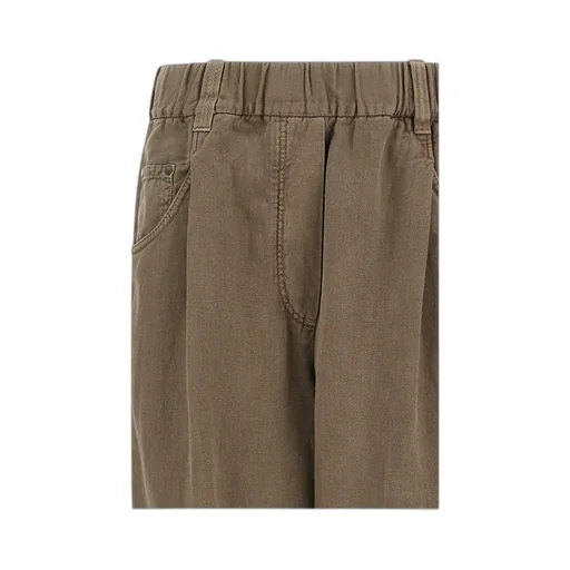Brunello Cucinelli Straight-Leg Elastic Waist Trousers