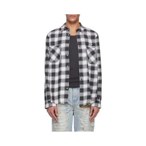 Amiri Long-Sleeved Checked Shirt