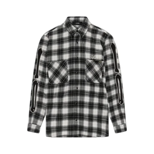 Amiri Long-Sleeved Checked Shirt