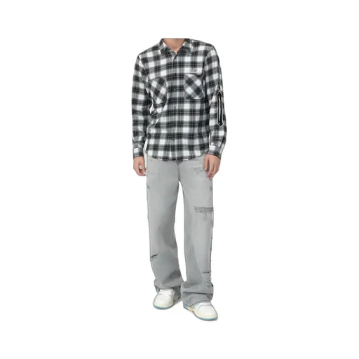 Amiri Long-Sleeved Checked Shirt