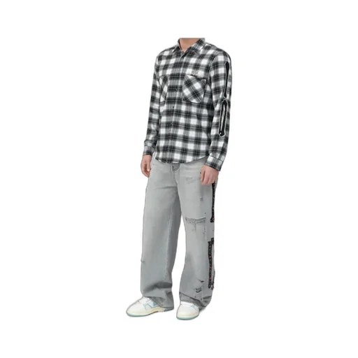 Amiri Long-Sleeved Checked Shirt