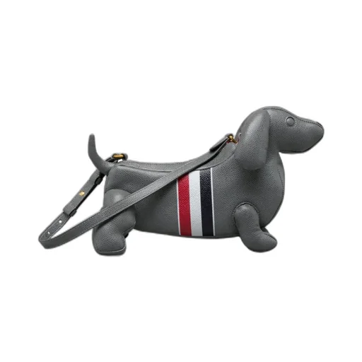 Thom Browne Hector Dog-Shaped Zip-Up Crossbody Bag